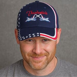 U.S Air Force Thunderbirds Embroidered‎ Patriotic Stars & Stripes Hat by OTTO